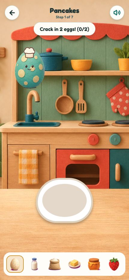 Actual phone-sized Cooking Kitchen gameplay