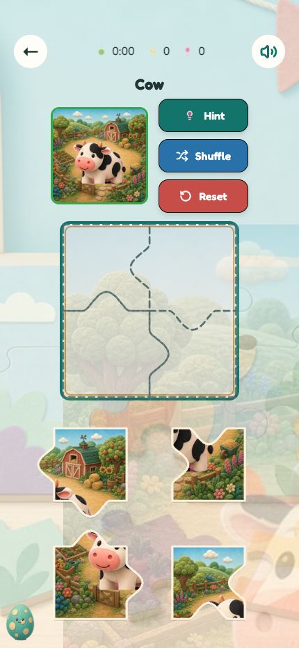 Actual phone-sized Jigsaw Puzzles gameplay